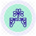 Irish Dancing Shoes Line Icon Icon
