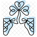 Irish Dancing Shoes Color Shadow Thinline Icon Icon