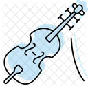 Irish Fiddle Color Shadow Thinline Icon Icon