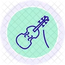 Irish Fiddle Line Icon Icon