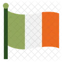 Irish Shamrock Flag Icon