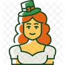 Irish Girl Girl Leprechaun アイコン