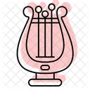 Irish Harp Color Shadow Thinline Icon Symbol