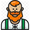 Irish Man Character Beard Icon