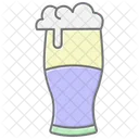 Irish Pint Glass Lineal Color Icon Icon
