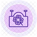 Irish Pubs Sign Line Icon Icon