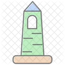 Irish Round Tower Lineal Color Icon Icon