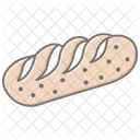 Irish Soda Bread Lineal Color Icon Symbol