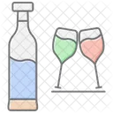 Irish Whiskey Lineal Color Icon Symbol