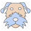 Irish Wolfhound Lineal Color Icon Icon