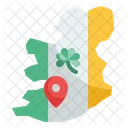 Irland Karte  Symbol