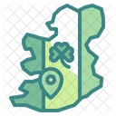 Irland Karte  Symbol