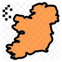 Irland Karte  Symbol