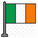 Irlanda Bandeira Do Pais Bandeira Ícone