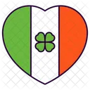 Irlanda Bandeira Da Irlanda Trevo Ícone