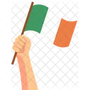 Irlanda Mano Sujetando Nacion Simbolo Icono