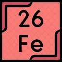 Iron Periodic Table Chemistry Icon
