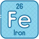 Iron Chemistry Periodic Table Icon