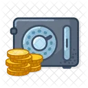 Iron Safe Analog Gold Coins  Icon