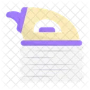 Electric Iron Clothes Towels Icon
