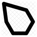 Irregular Hexagon Shape 아이콘