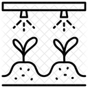 Plantio de irrigação por gotejamento  Ícone