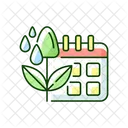 Irrigation Scheduling Plant Icon