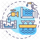 Irrigation Service Hydropower Icon