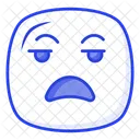 Irritado Descontente Emoji Ícone