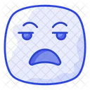 Irritado Descontente Emoji Ícone