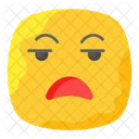 Irritado Descontente Emoji Ícone