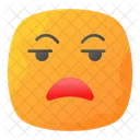 Irritado Descontente Emoji Icon