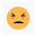 Irritar Rosto Triste Emoji Emoticons Ícone