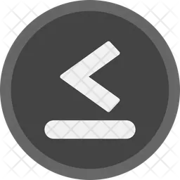 Is less than or equal to Icon - Download in Flat Style