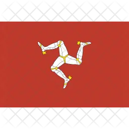 Isla del hombre Flag Icono