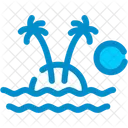 Isla Geografica Caracteristica Icono