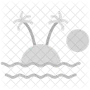 Isla Geografica Caracteristica Icono