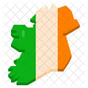 Isla De Irlanda Ubicacion Mapa Icono