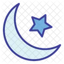 이슬람교 달 별 아이콘
