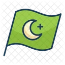 Flagge Islam Halbmond Symbol