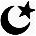 Islamic Symbol Islam Emblem Crescent And Moon Icon
