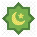 Islamic Frame Crescent Moon Icon