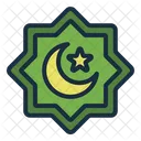 Islamic Frame Crescent Moon Icon