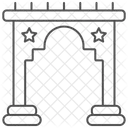 Islamic Arch Thinline Icon Icon