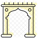Islamic Arch Color Shadow Thinline Icon Icon