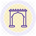 Islamic Arch Line Icon Icon