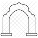 Islamic Arches Thinline Icon Icon