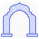 Islamic Arches Duotone Line Icon Icon