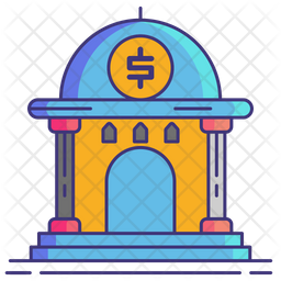 Islamic Banking Icon - Download In Colored Outline Style