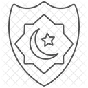 Islamic Crown Thinline Icon Icon